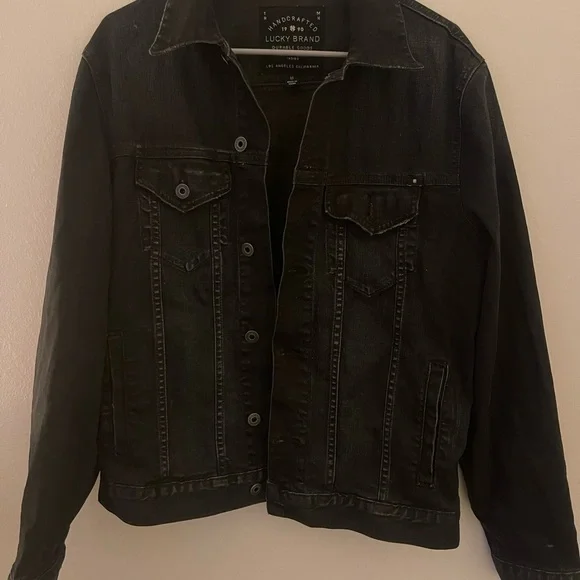 Lucky Brand Black Lightweight Shirt Jacket - Picture 1 of 3